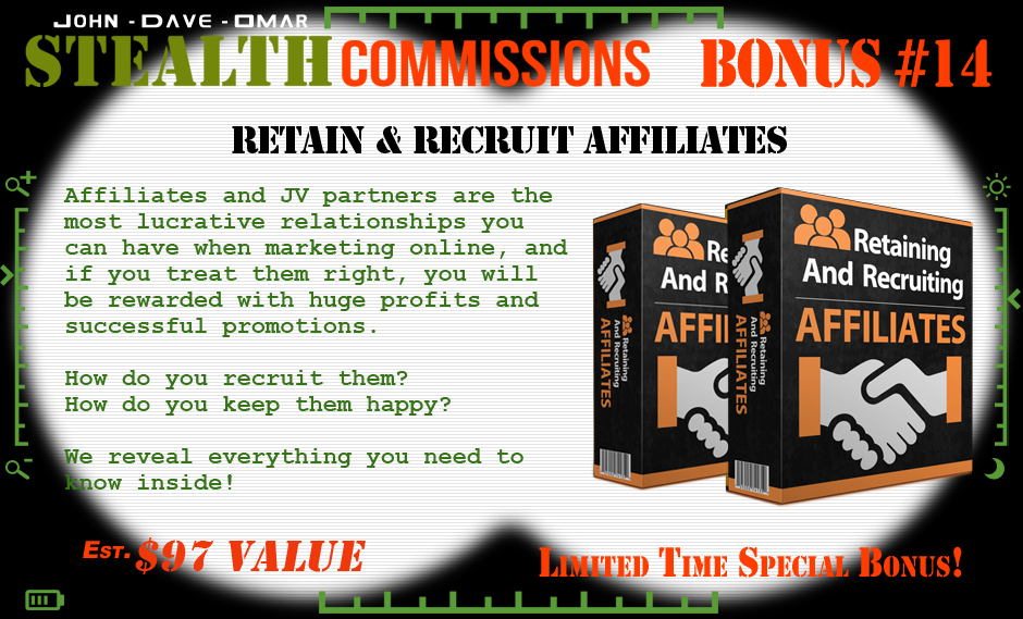 stealth commissions bonus